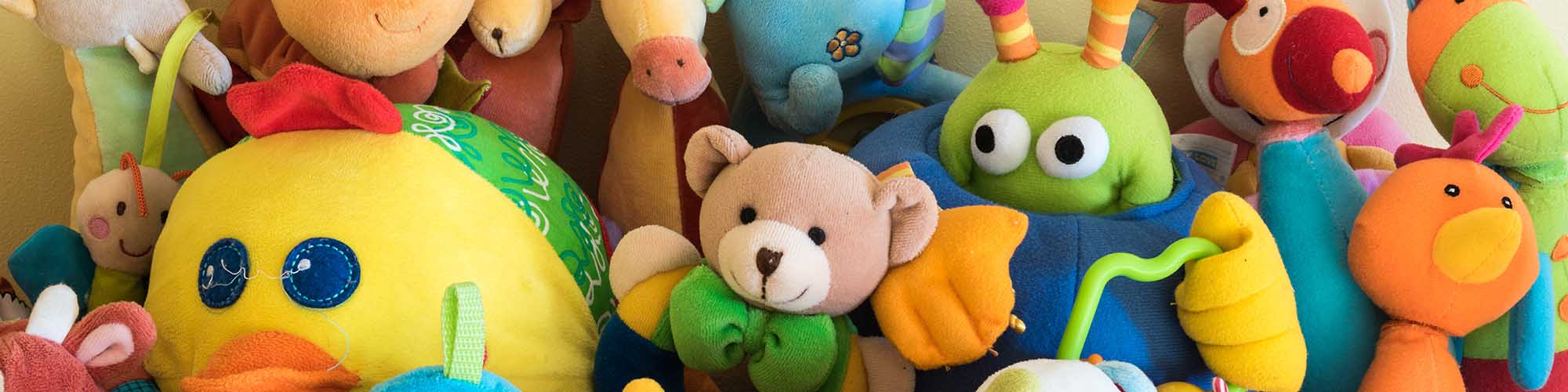 plush toys in a pile