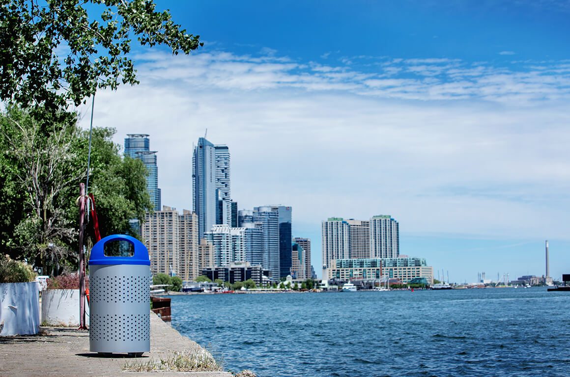 Recycling Bin at Waterfront Park