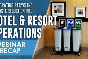 hotel resort recycling waste reduction webinar recap