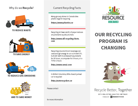 A preview image of the Recycling Program is Changing Leaflet