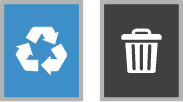 Recycling Waste Signage Icon